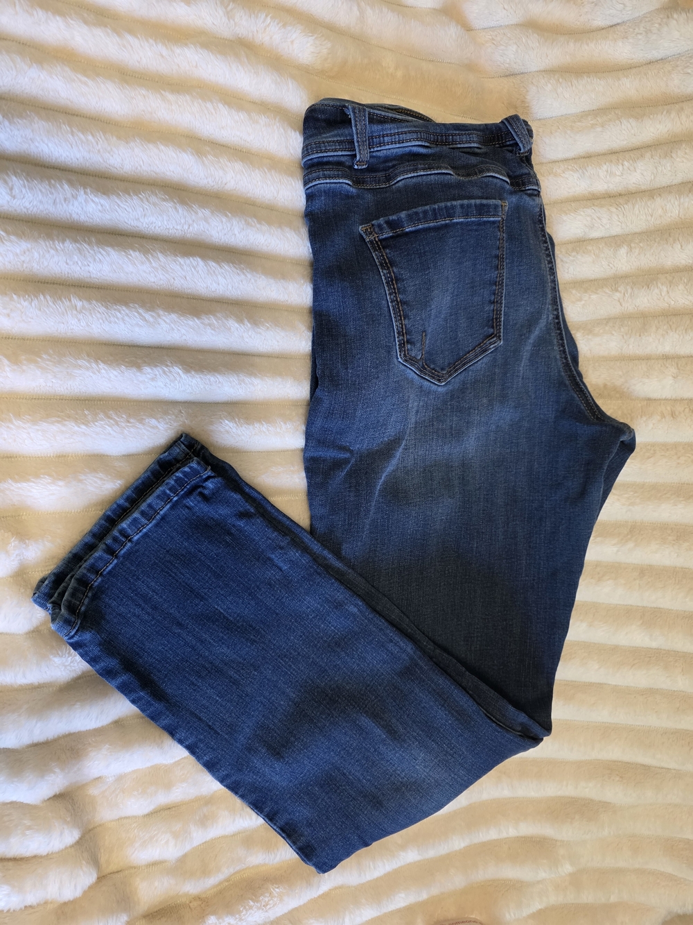 INC International Concepts Women’s Dark Blue Straight Leg Jeans